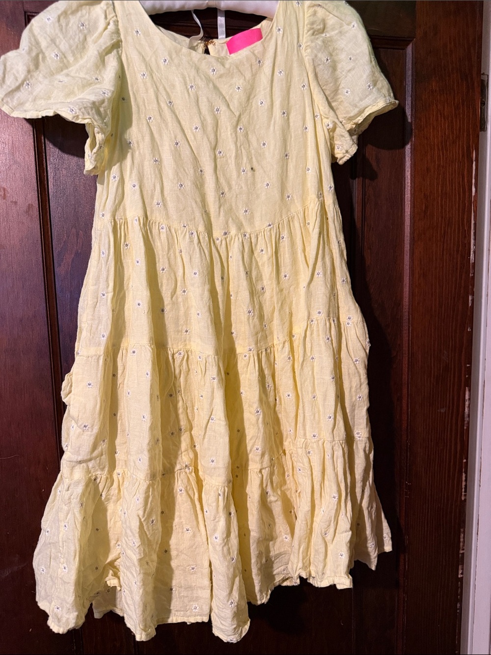 Lilly Pulitzer Yellow Eyelet Mini Dress